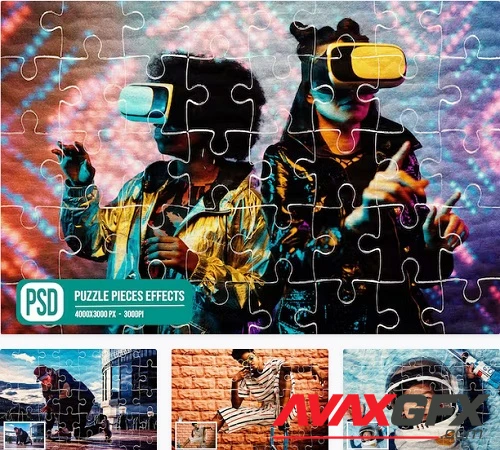 Puzzle Pieces Photo Effects - BWGMVFD
