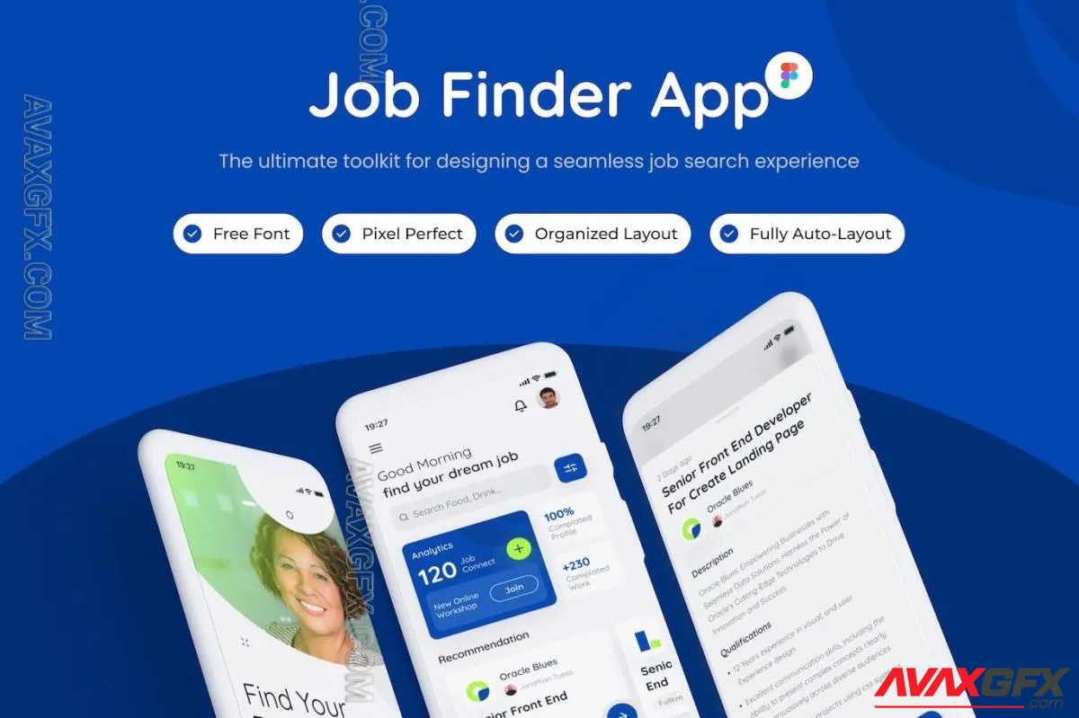 Job Finder Mobile App Template B24SP9T