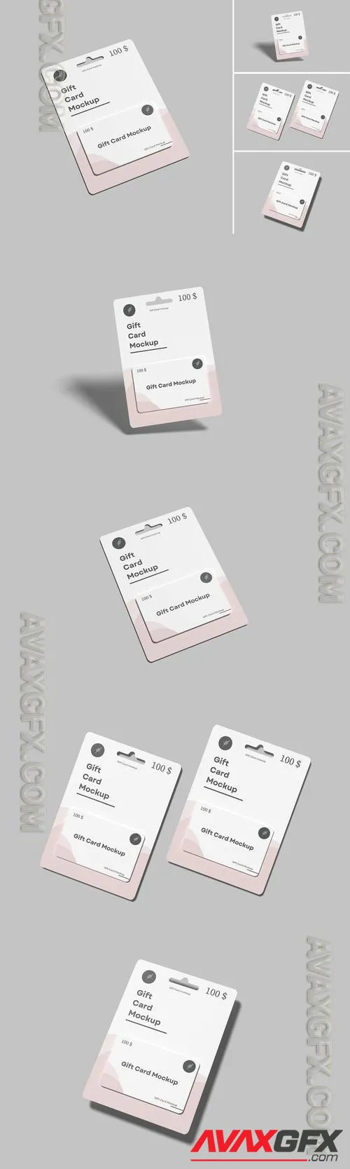 Hanging Gift Card Mockup