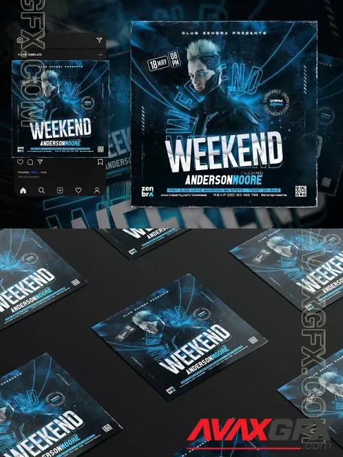 Night Club Party Flyer Template