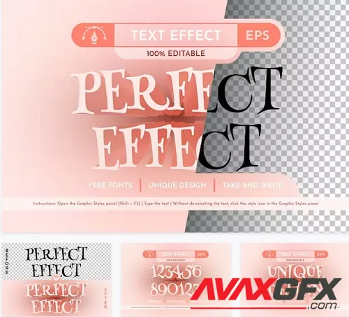 Perfect - Editable Text Effect - 91681737