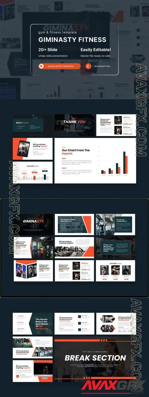 Giminasty - Gym & Fitness Powerpoint Template