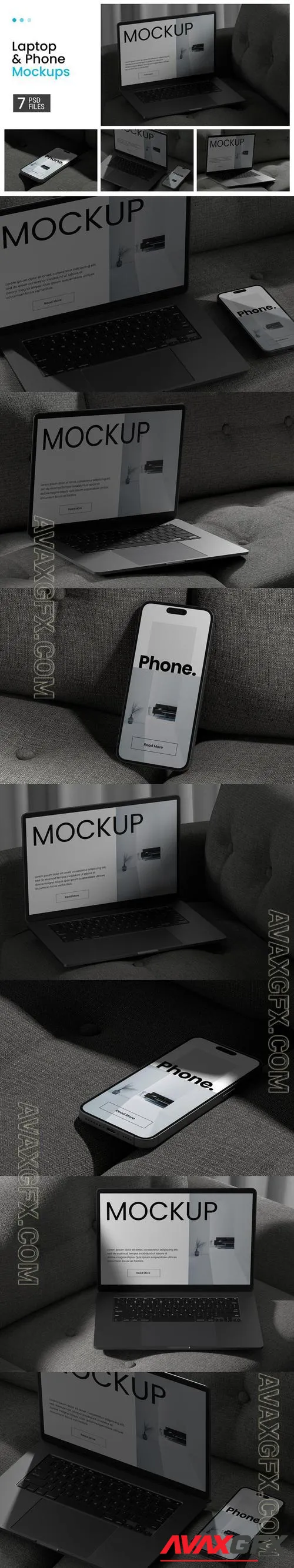 Laptop & Phone Mockups
