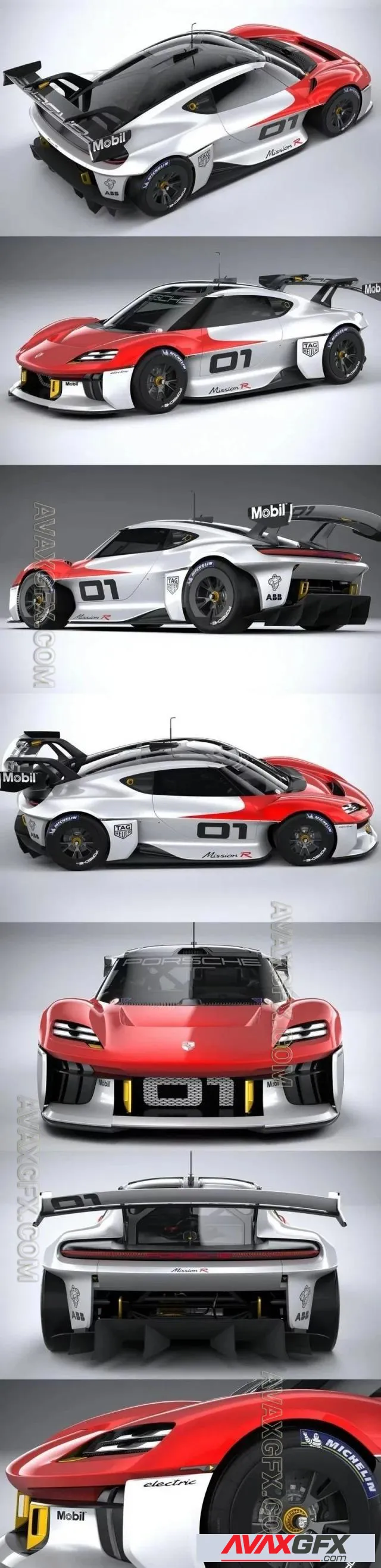 Porsche Mission R 2021 - 3D Model