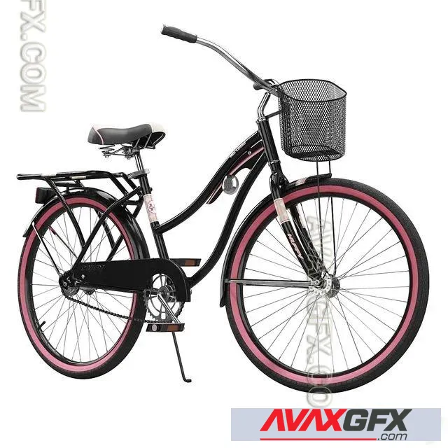 Cruiser Bike with Basket - 3D Model