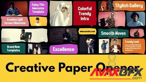Creative Paper Opener | Multiscreen Slideshow | Split Intro 49791835 Videohive