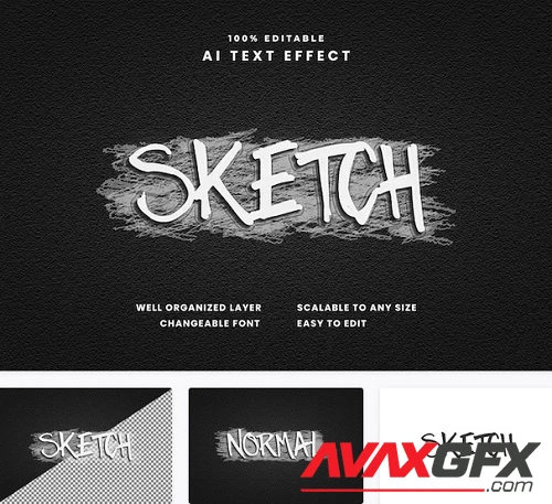 Sketch Text Effect - 7XBXEC4