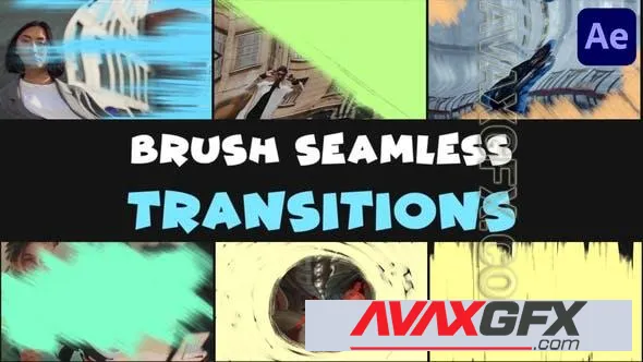Seamless Brush Transitions | After Effects 50027152 Videohive