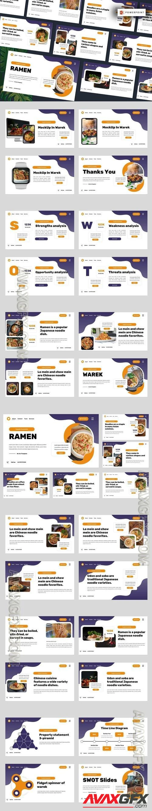 Ramen - Noodle & Japan Food Powerpoint Template