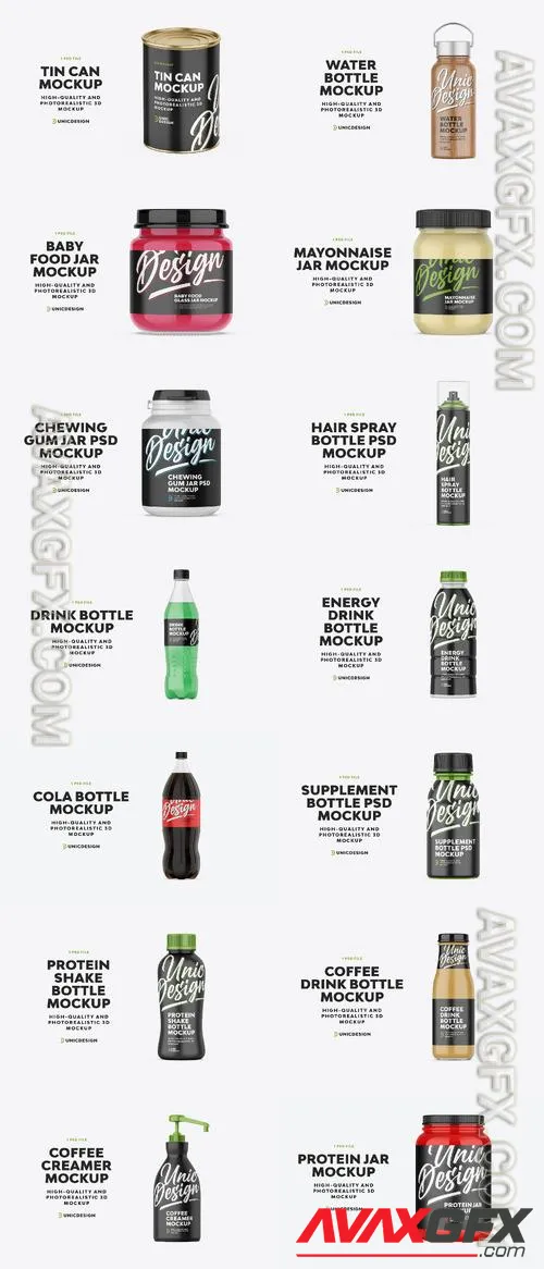 15 Packaging Mockup Bundle