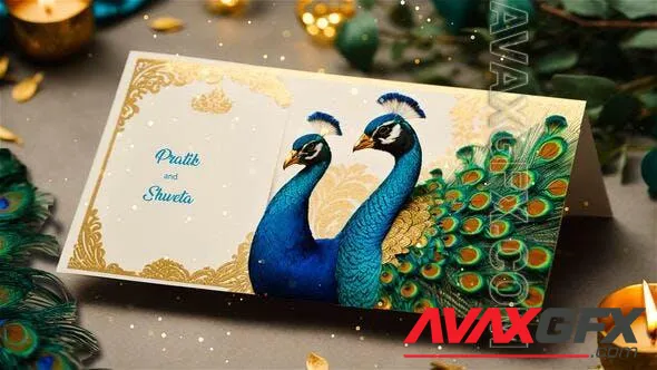 Peacock Theme Wedding Invitation 3D Design Slideshow 49920911 Videohive
