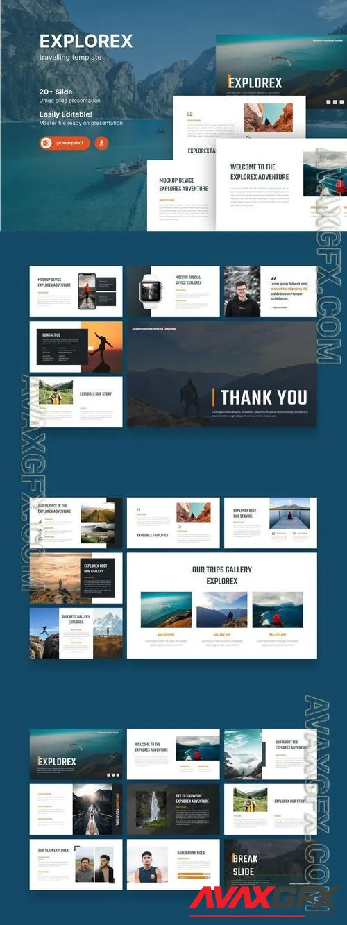 Explorex - Adventure Powerpoint Template