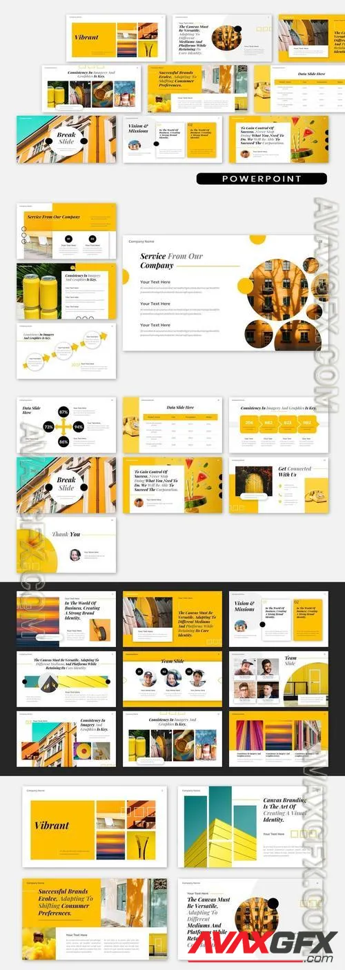 Vibrant Creative Business Agency Powerpoint