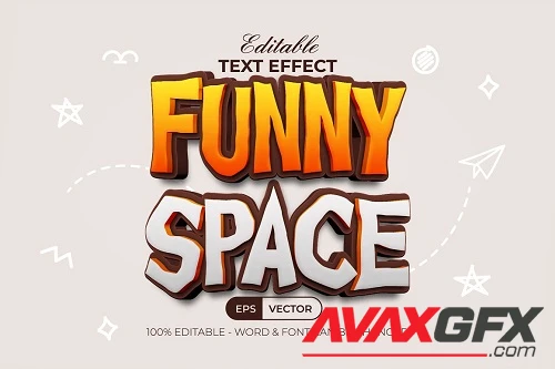 Fun Text Effect 3D Style - 91647237