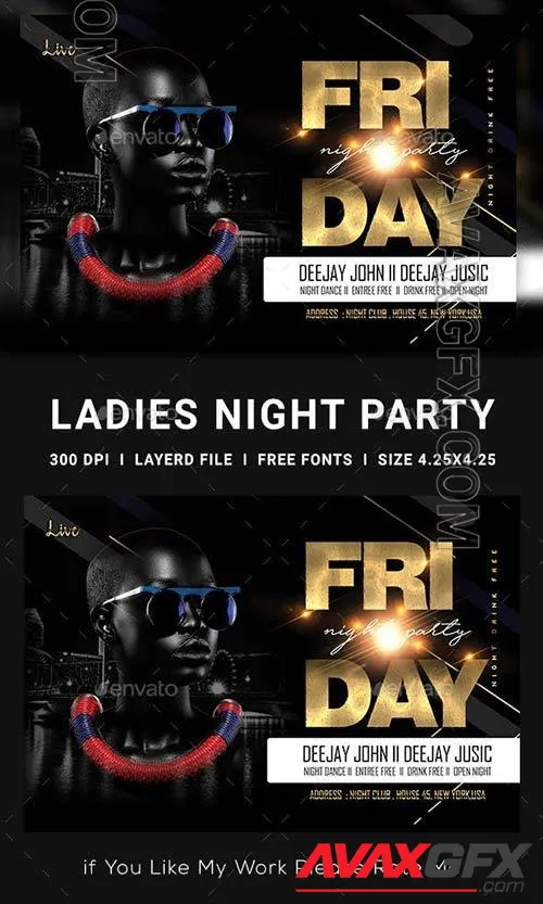 GraphicRiver - Ladies Night Club Flyer - 23139253
