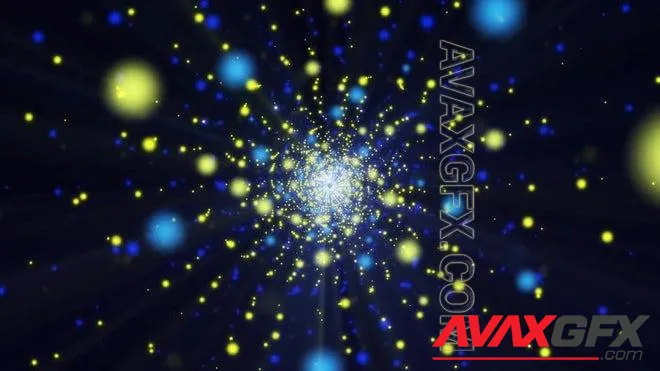 MA - Yellow Blue Galaxy Background Loop 1524337