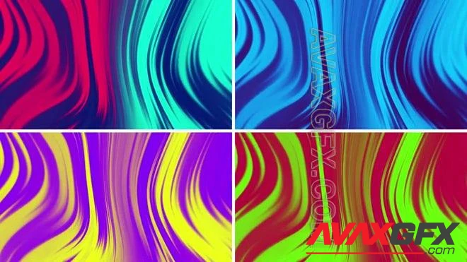 MA - Vivid Swirling Gradient Stripes Pack 1508087