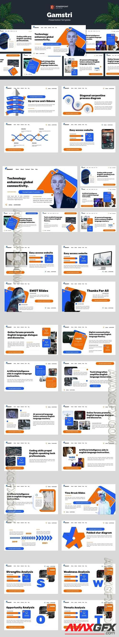 Gamstri - Technology AI Powerpoint Template