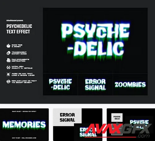 Psychedelic Text Effect - 9UMDZBL