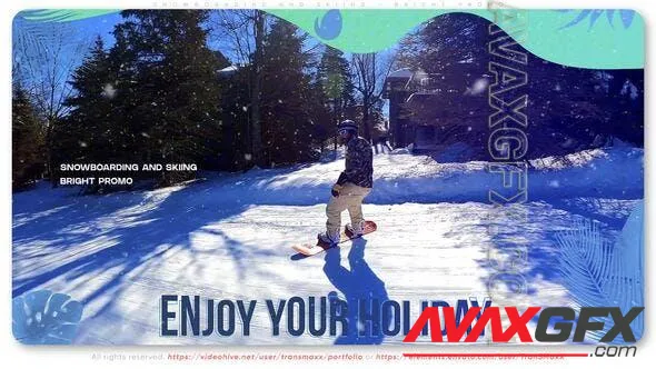 Snowboarding and Skiing - Bright Promo 49801031 Videohive