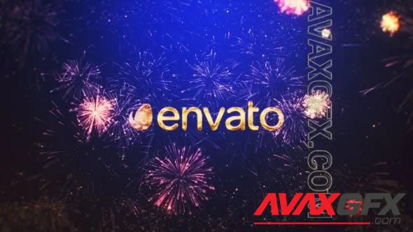 New Year Fireworks Logo 49744051 Videohive