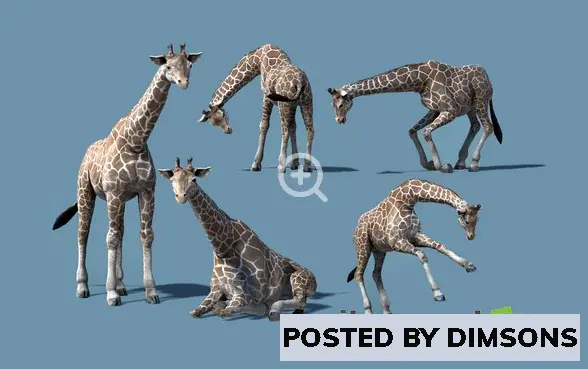 Unreal Engine Characters African Animal - Giraffe v4.27+