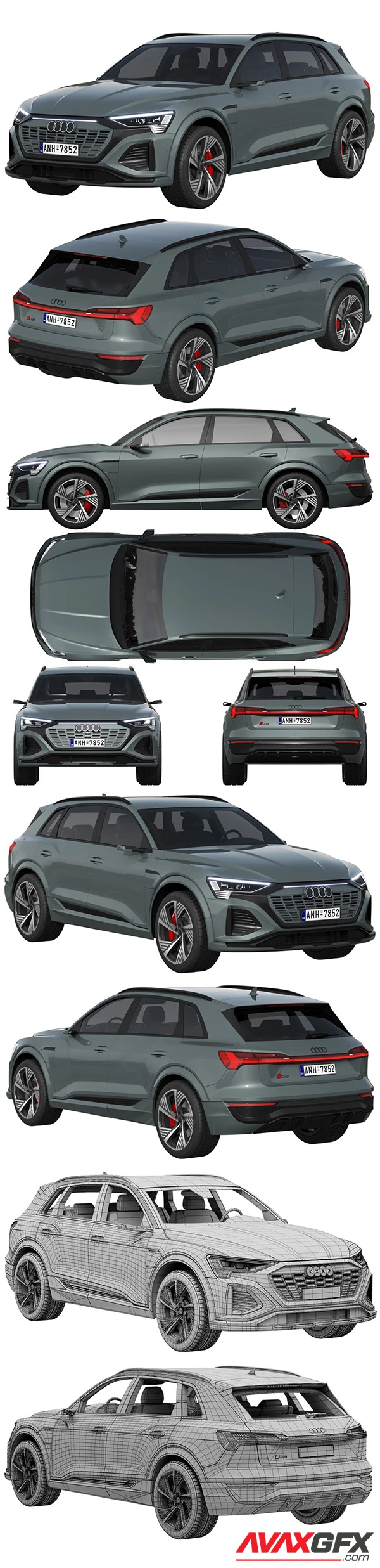 Audi Q8 E-tron 3D Model