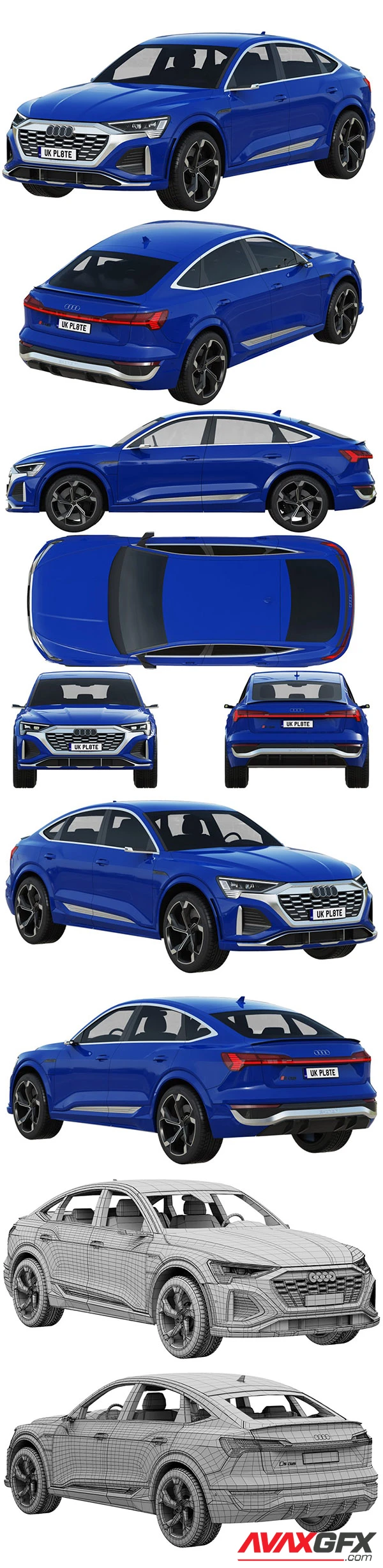 Audi SQ8 Sportback E-tron 3D Model