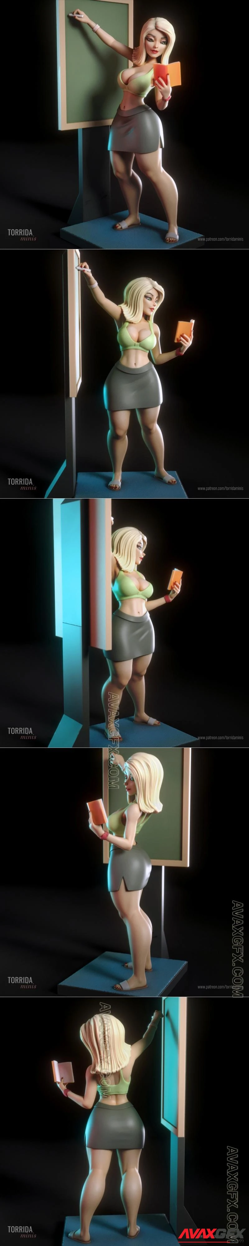 Torrida Minis - Mari The School Teacher - STL 3D Model