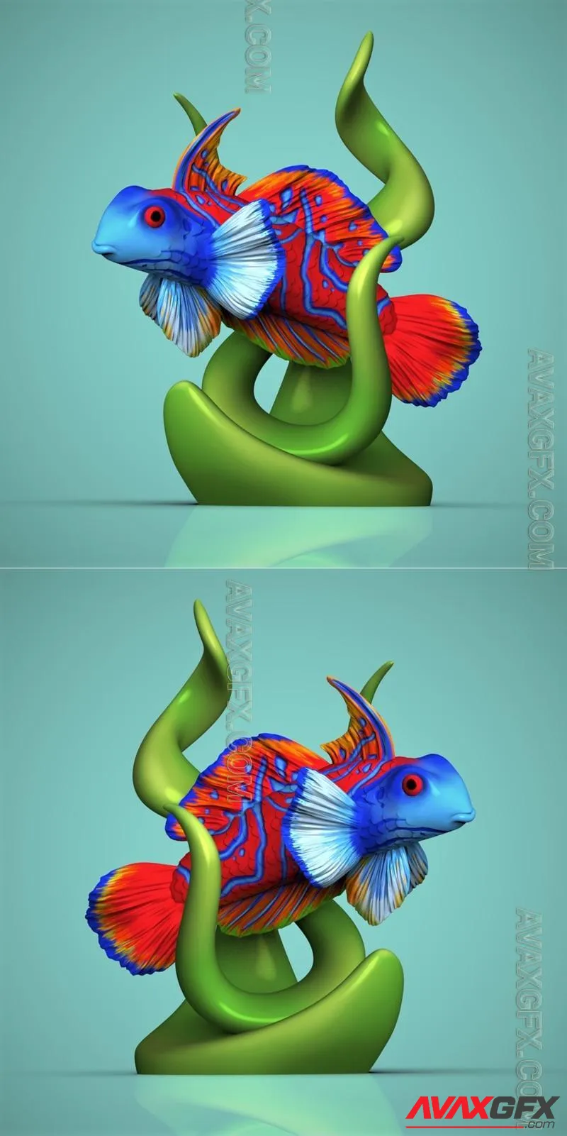 Fancy Fish - STL 3D Model