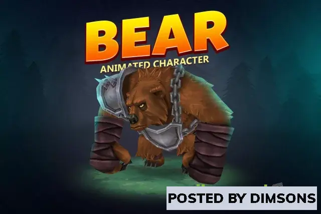 Unity 3D-Models Bear animated character v1.0