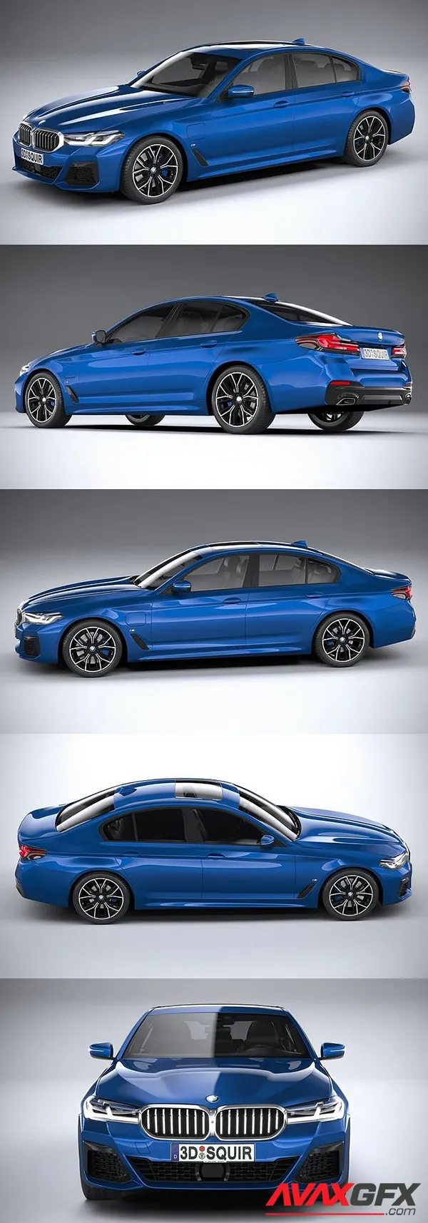 BMW 5-Series G30 M-sport 2021 3D Model