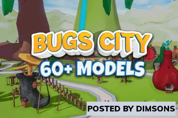 Unity 3D-Models Bugs City Toon Pack v1.0