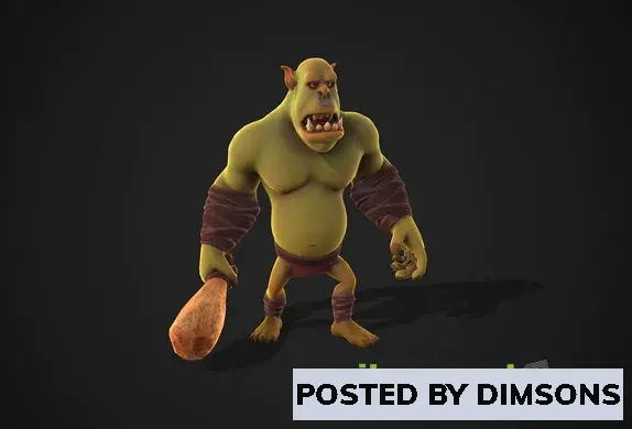 Unreal Engine Characters Enemy Orc v4.20-4.27, 5.0-5.3