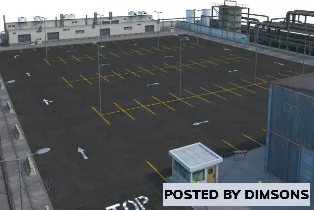 Unity 3D-Models Factory Parking - Scene v1.4