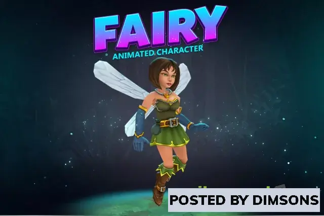 Unity 3D-Models Fairy animated character v1.0