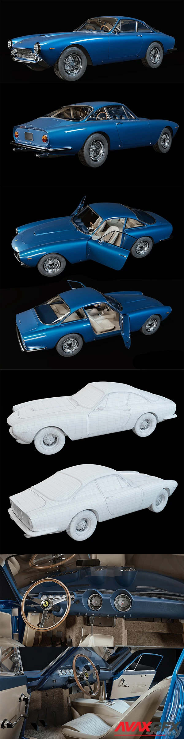 Ferrari 250 GT 3D Model