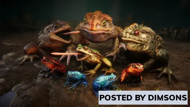 Unreal Engine Characters Frogs pack (UE) v4.25-4.27, 5.0-5.3