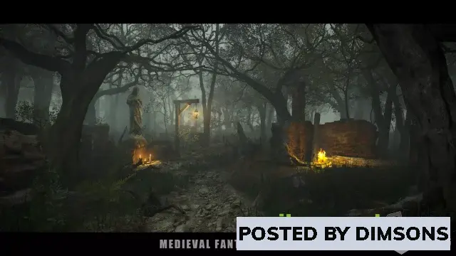 Unity 3D-Models [HDRP] Medieval Fantasy Ruins - Dark Forest Environment v1.1