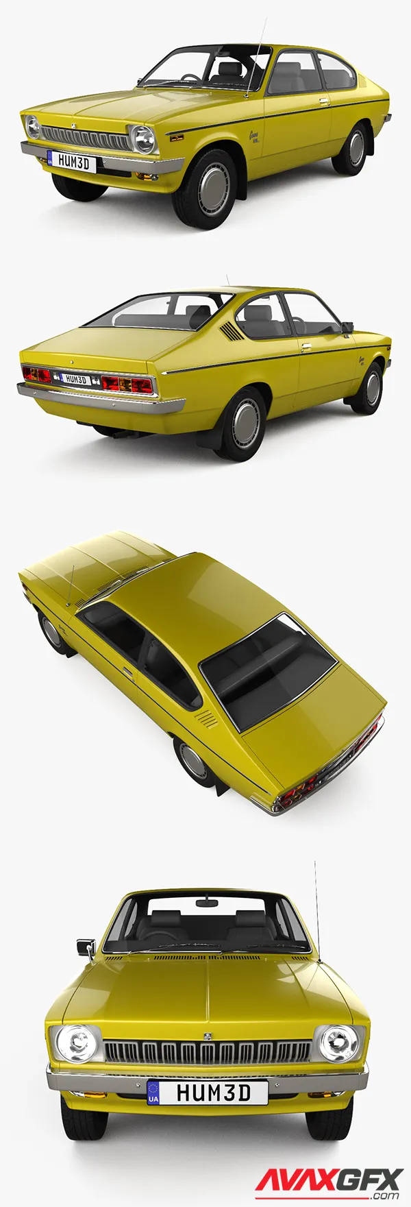 Holden Gemini coupe SL 1980 3D Model