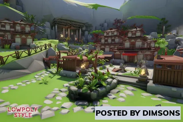 Unity 3D-Models Lowpoly Style Asia Environment v1.0
