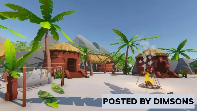 Unity 3D-Models Lowpoly Style Tropical Island Environment v1.0