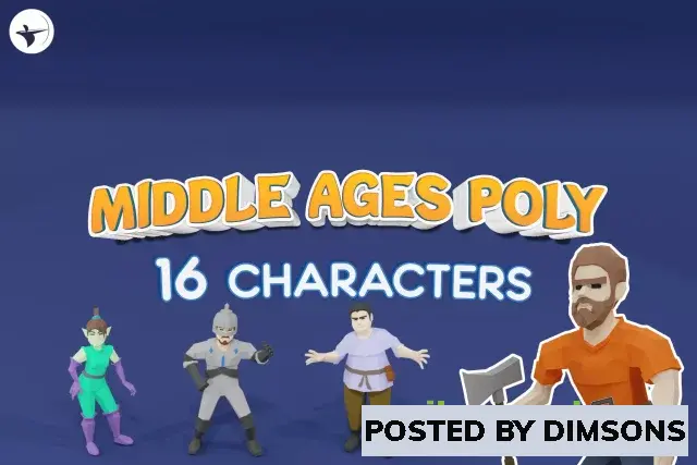 Unity 3D-Models Medieval Lowpoly Characters v1.0