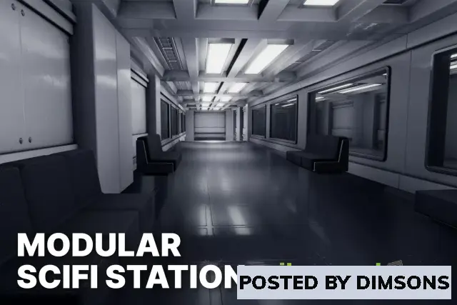 Unity 3D-Models Modular Scifi Station - Environment (HDRP) v1.3