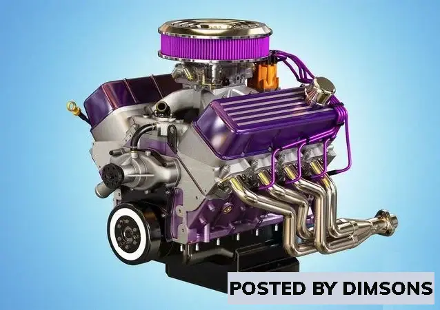 Vehicles, cars Muscle Car Engine – V8 Muscle Engine Four - 3D Model