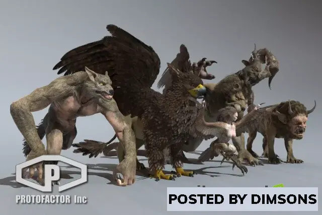 Unity 3D-Models MYTHOLOGICAL CREATURES PACK v2.0