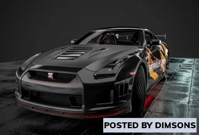 Vehicles, cars NISSAN GT- R RACE CAR - 3D Model