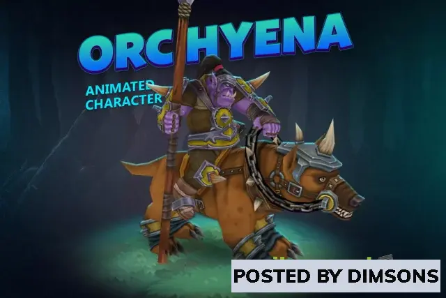 Unity 3D-Models Orc hyena animated character v1.0