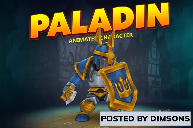 Unity 3D-Models Paladin animated character v1.0