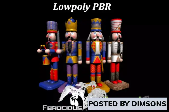 Unity 3D-Models PBR Nutcrackers v1.0